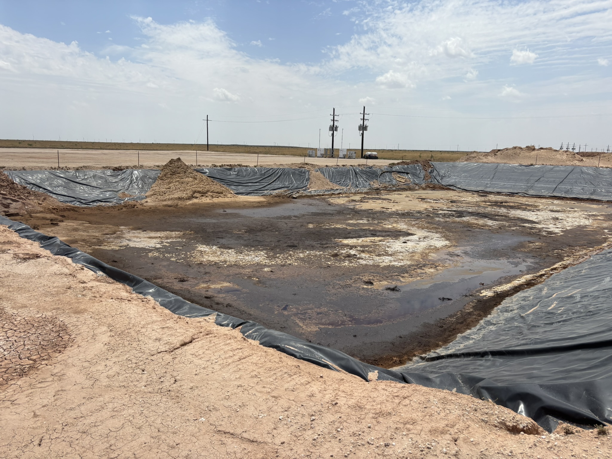 Heavy equipment on site